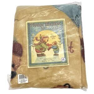 Fleece Blanket Greatest Gift Teresa Kogut Winter Vintage 2005 Bears 53 x 64 in